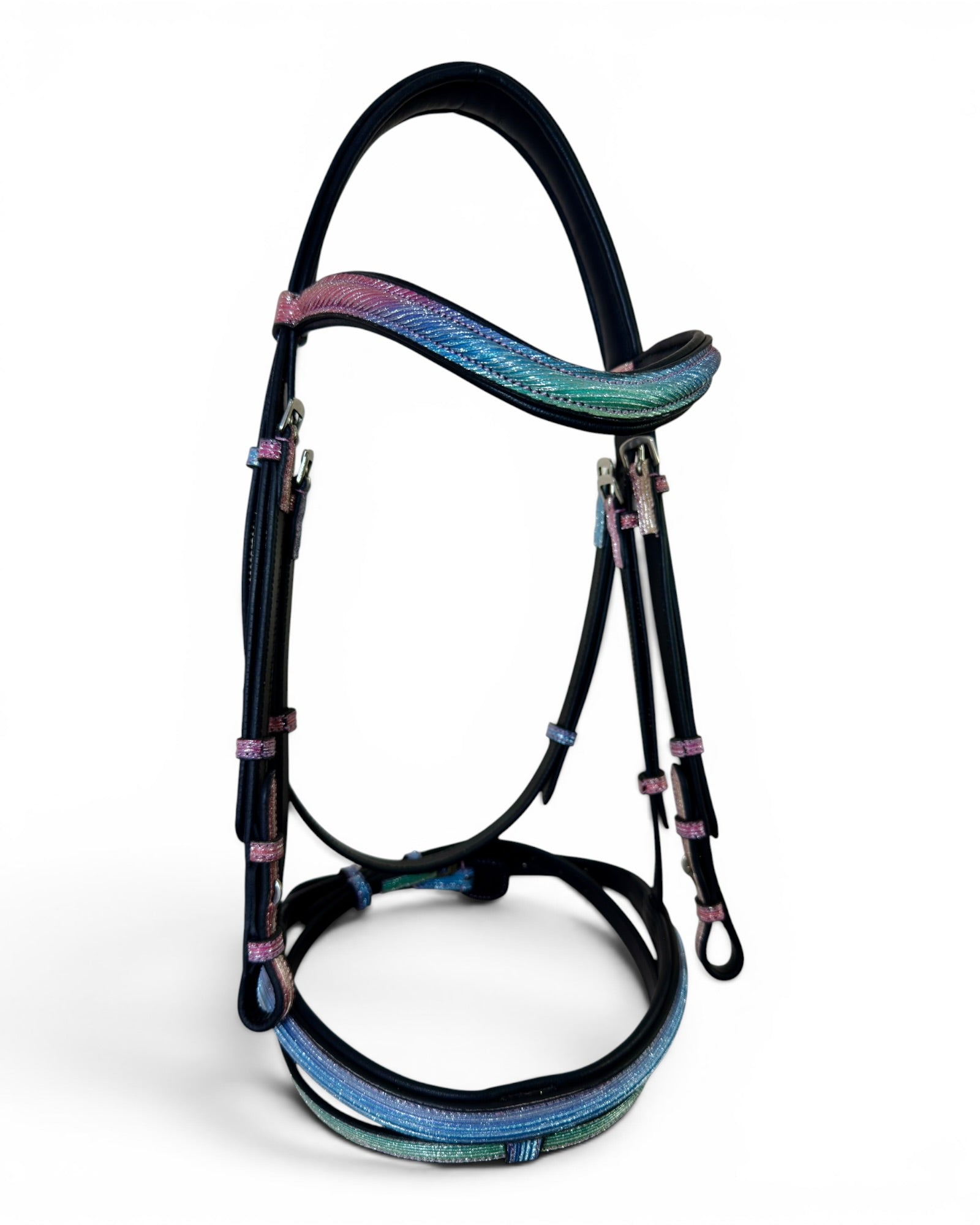Rainbow Luxe Bridle with Reins