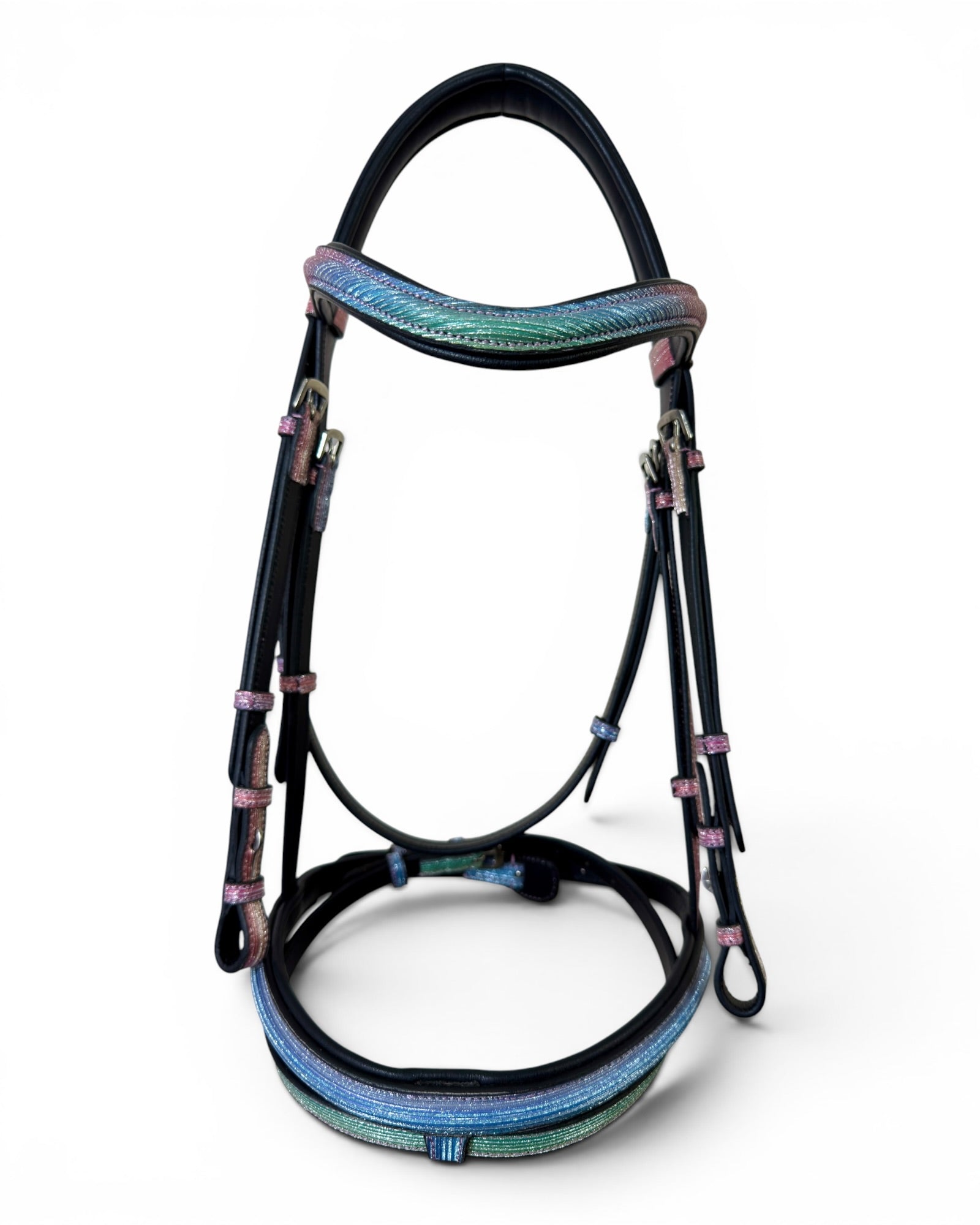 Rainbow Luxe Bridle with Reins