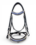 Platinum Sapphire Bridle with Reins