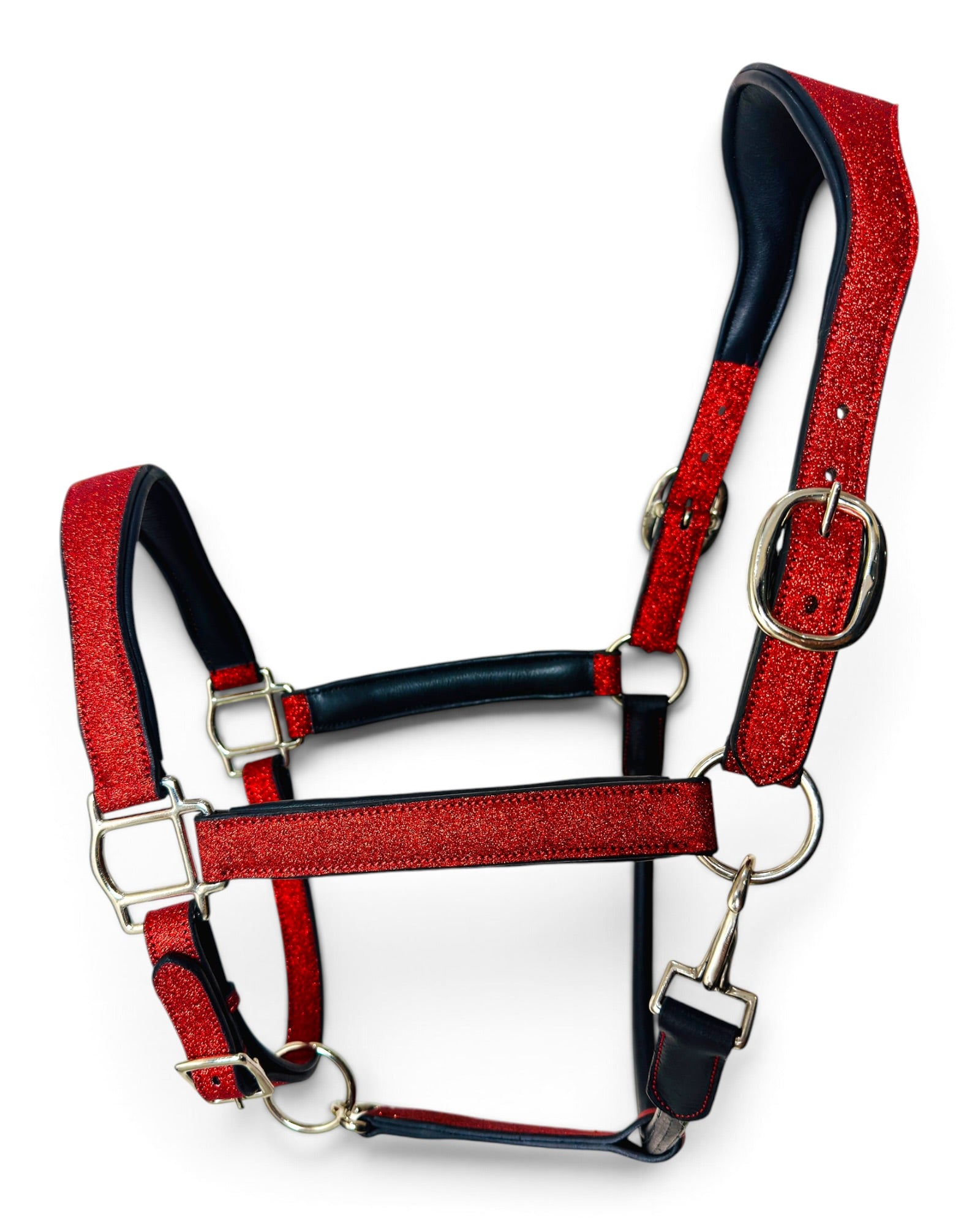 Glitter Leather Horse Halter