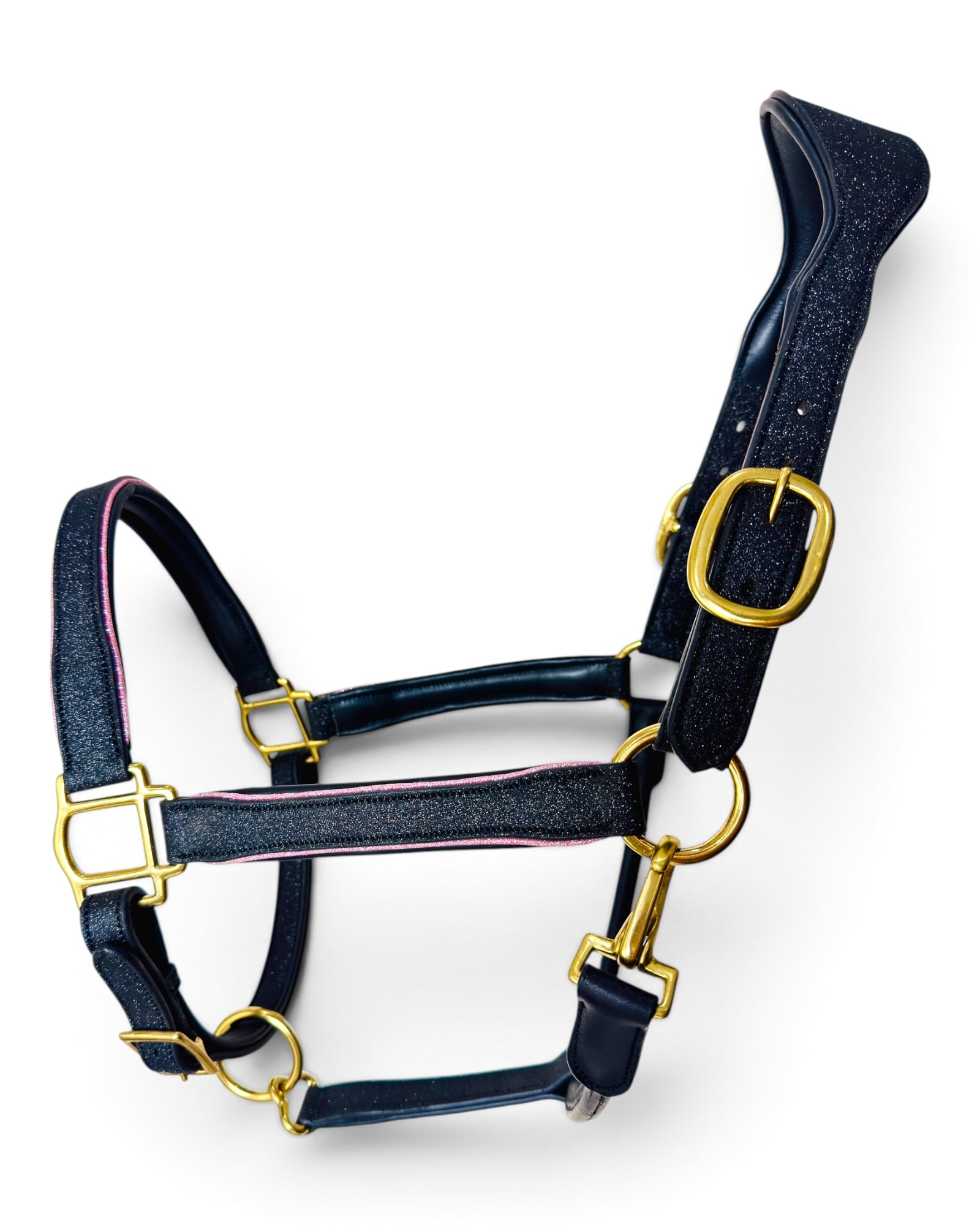 Glitter Leather Horse Halter