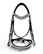 Platinum Sapphire Bridle with Reins