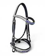 Platinum Sapphire Bridle with Reins
