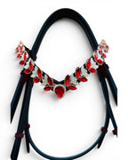 Imperial Ruby Bridle with Reins