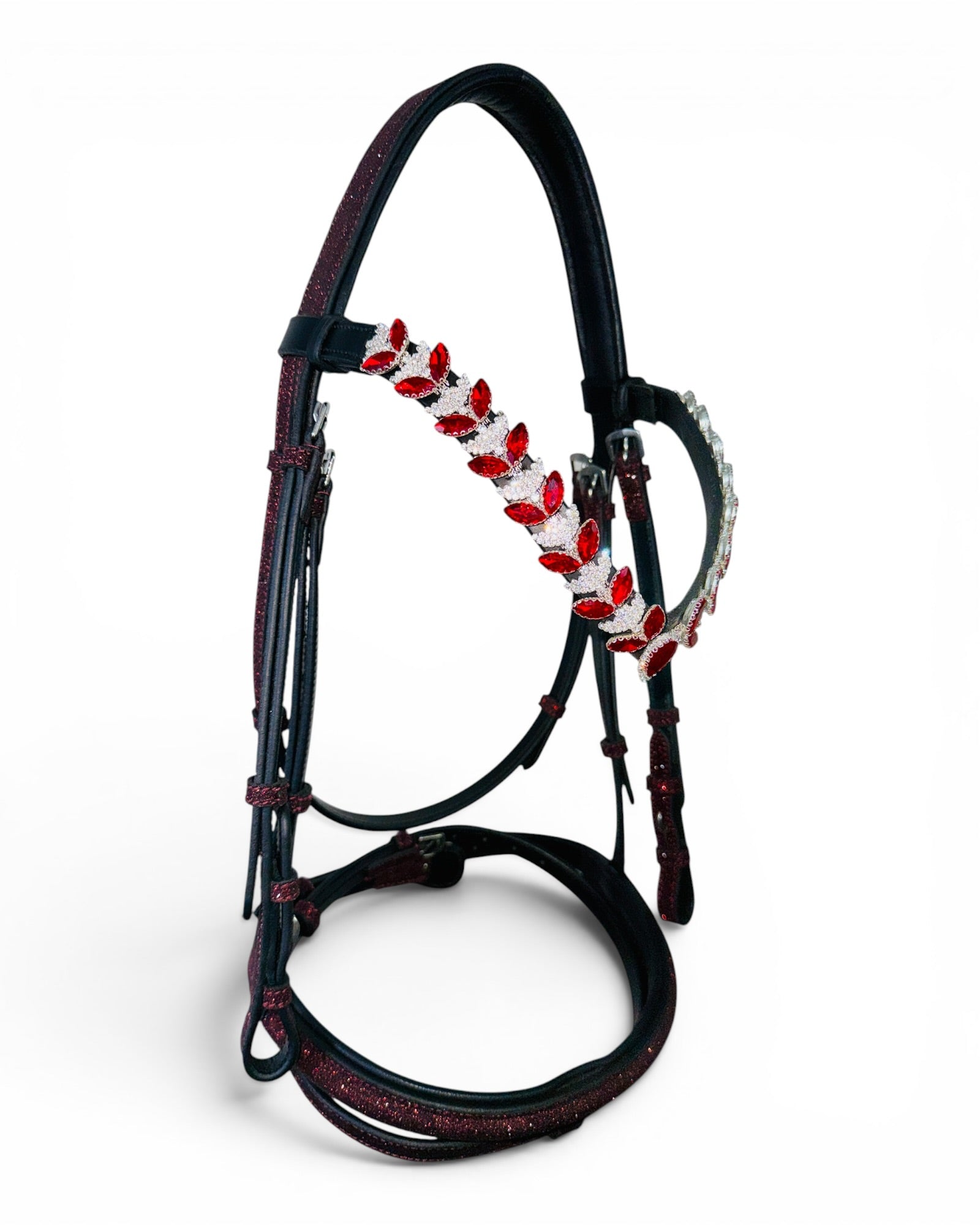 Imperial Ruby Bridle with Reins